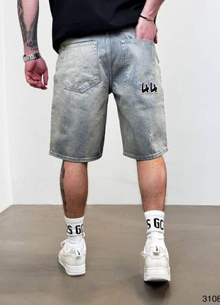 Чоловічі широкі джинсові шорти baggy3 фото