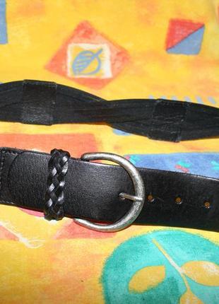 Шкіряний чорний ремінь шкіряний ремінь 90 см,ширина 5 см