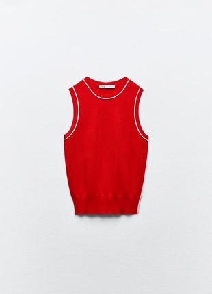 Трикотажный топ zara