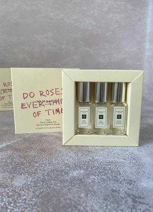 Jo malone london - roses travel cologne trio - набір одеколонів, 3 х 9 ml