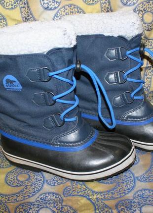 Теплые зимние сапоги sorel waterproof 36