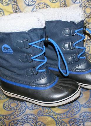 Теплые зимние сапоги sorel waterproof 36