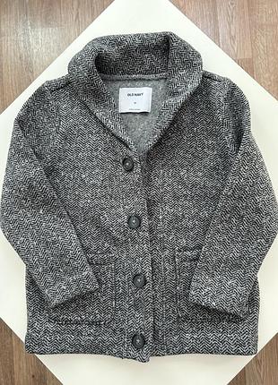 Кардиган-пиджак теплый на 4-5 лет