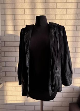 Куртка кожаная с замшей в стиле massimo