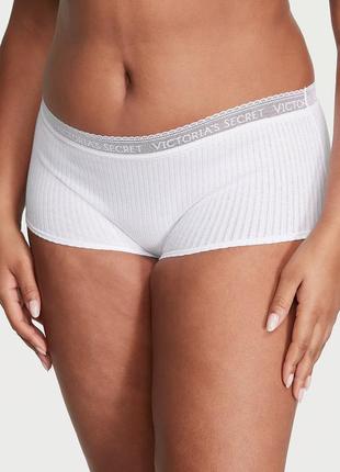 Хлопковые трусики шортики victoria’s secret 🔥акция!🔥 дарим скидку 20%