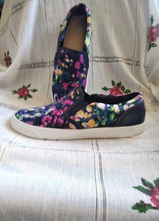 Супер балетки різнокольорові р.38.5,стелька-24,5см."clarks"