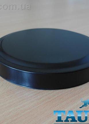 Великий чорний декоративний фланець thermopulse eco d152мм висотою 24мм із н/ж сталі, без отвору. суцільний
