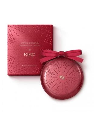 Палитра для лица kiko milano joyful holiday all you need face palette