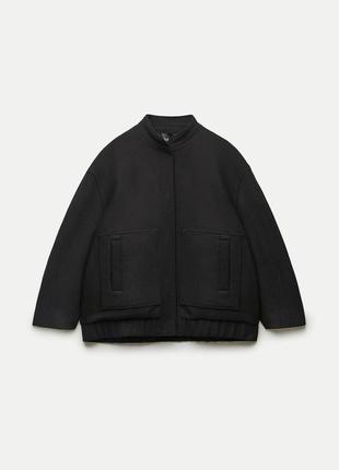 Вовняний бомбер zara