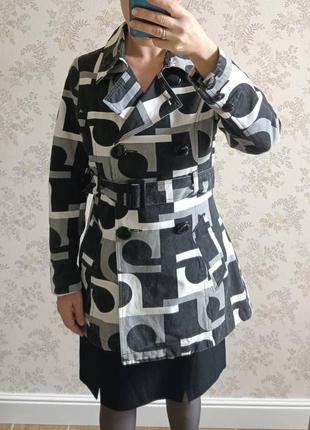 Плащ джинсовый jennyfer пиджак куртка ветровка хлопок xs-s р. 42-44 р.