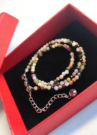 Чокер из турмалина d = 3 мм