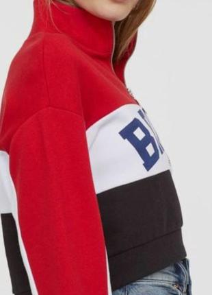Світшот, худі вкорочений (худи), свитшот реглан кофта brooklyn divided "h&m" толстовка 🏍 2