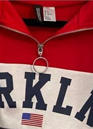Світшот, худі вкорочений (худи), свитшот реглан кофта brooklyn divided "h&m" толстовка 🏍 4