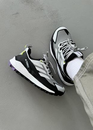 Кросівки вологовідштовхувальні adidas terrex gore-tex low grey/white/black