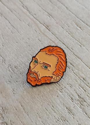 Значки винсент ван гог значок голова художник vincent van gogh брошка музей амстердам вангог мужчина рыжий amsterdam pin