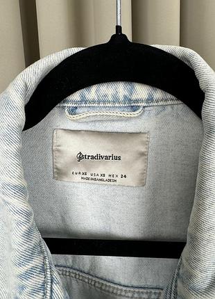 Джинсовая куртка stradivarius 2