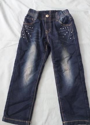 Джинсы детские на флисе