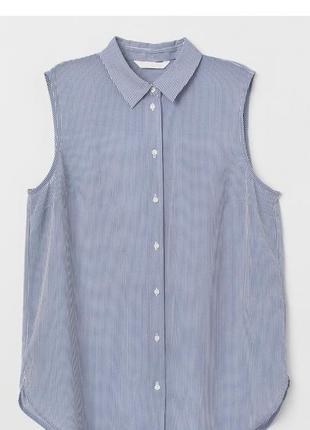 Блузка шифоновая без рукавов h&m