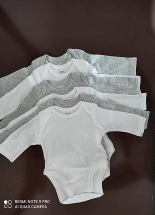 Комплект боді на довгий рукав для новонароджених