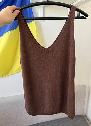 Шикарный коричневый топ vero moda