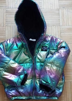 Куртка перламутрова дитяча утеплена