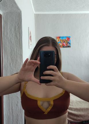 Комплект: льняной топ и шортики (ручная работа)