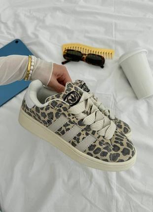 Кроссовки кеды леопард adidas campus