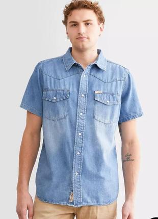 Стильна джинсова чоловіча сорочка river iceland індія денім