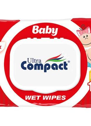 Ultra compact волога серветка дитяча ecopack 120шт з клапаном