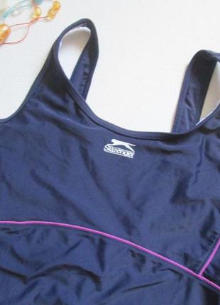 Шикарный слитный спортивный купальник с контрастной строчкой slazenger 🌺🌴🌺