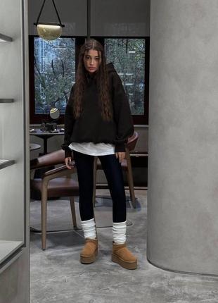 Жіночий теплий спортивний костюм лосини і худий оверсайз