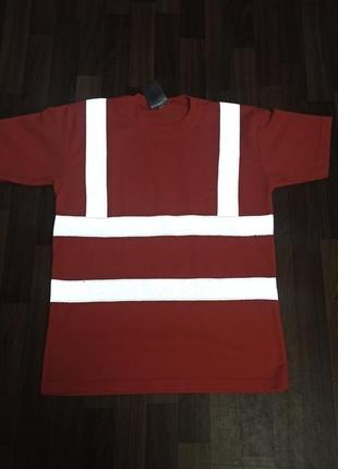 Яркая светоотражающая футболка сигнальная рефлекторная размер м portwest