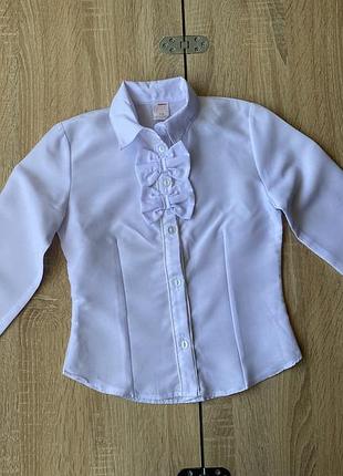 Школьная блузка на девочку 7-8 лет.