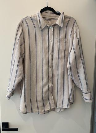 Рубашка блуза льняная