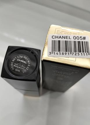 Гигиеническая желейная помада для губ "chanel" rouge allure velvet, тон 005 4