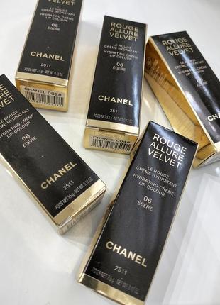Гигиеническая желейная помада для губ "chanel" rouge allure velvet, тон 005 8