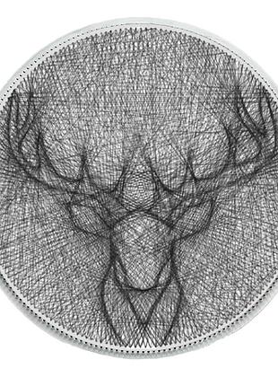 Картина нитками artlover олень string art 50 см