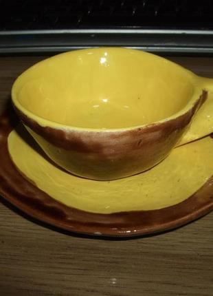 Продам керамічну чашечку і блюдечко ketzkarow uzes 52