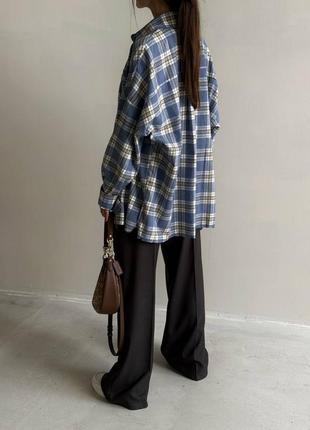 Фланелева сорочка у клітинку