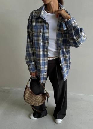 Фланелева сорочка у клітинку