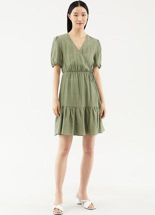 Красивое платье от primark, цвет хаки, размер 10