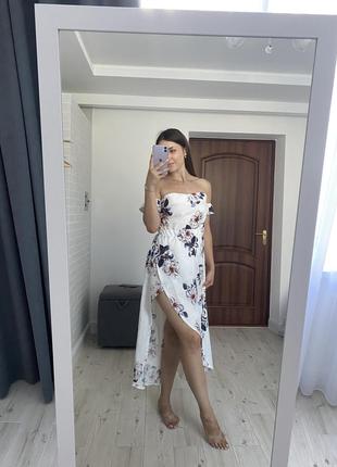 Платье с цветами