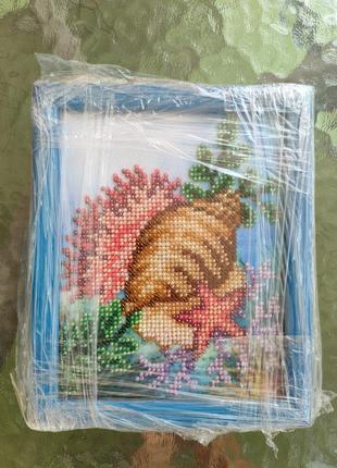 Картина вишивка бісером. море.