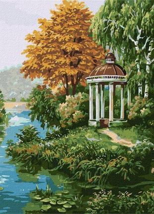 Картина за номерами идейка альтанка біля річки © сергій лобах kho2883 40x50см kho2883 набір для розпису за цифрами