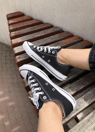 Кеди converse low black конверс