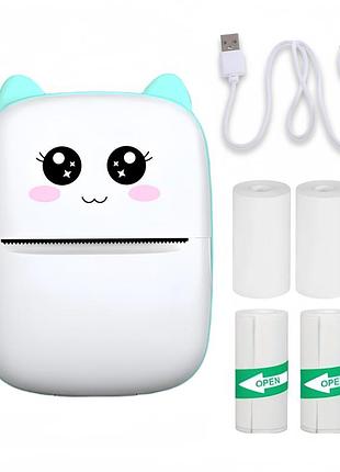 Детский принтер портативный мини принтер детский принтер с термопечатью термопринтер портативный