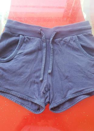 Peppers шорты синие школьные на физкультуру девочке 7-8л 122-128см