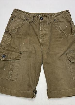 Шорти вінтажні, хакі, river island, у поясі 41,5-44 см, як нові!