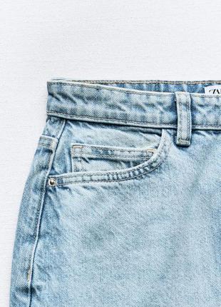 Спідниця міді жіноча з розрізом зара zara xs, s7 фото