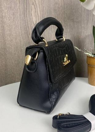 Женская маленькая сумочка клатч кенгуру под рептилию, маленькая сумка стиль кожа крокодила r_799